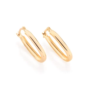 Brinco argola banhado a ouro 18k