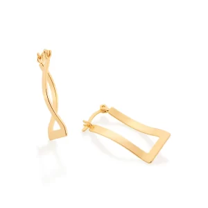 Brinco banhado a ouro 18k argola