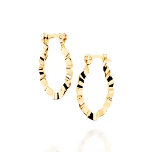 Brinco argola banhado a ouro 18k