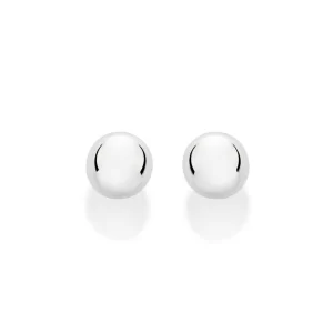 Brinco bola 6 mm de prata 925