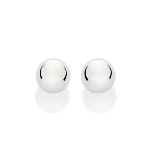 Brinco bola 8 mm de prata 925