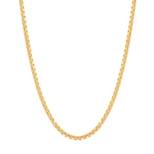 Cordão banhado a ouro 18k fio veneziana - tam.50