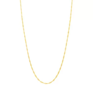 Cordão singapura banhado a ouro 18k - tam.60