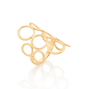 Maxi anel banhado a ouro 18k