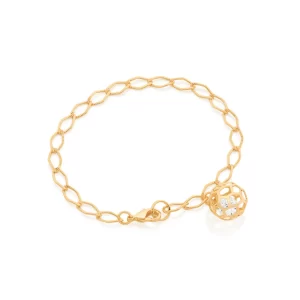 Pulseira banhada a ouro 18k - tam.20
