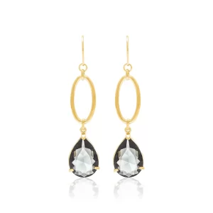 Brincos jóia banhada ouro 18k