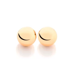 Brinco banhado a ouro 18k bola