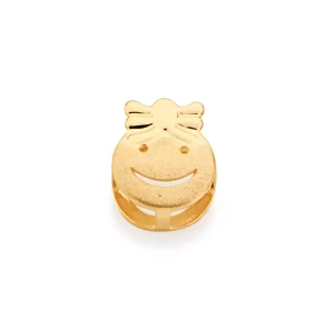 Pingente banhado a ouro 18k menina - tam.único